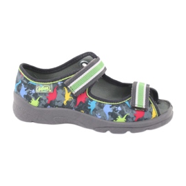 Scarpe per bambini Befado 969X140 grigio multicolore verde