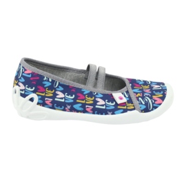 Scarpe per bambini Befado 116Y260 blu navy rosa multicolore