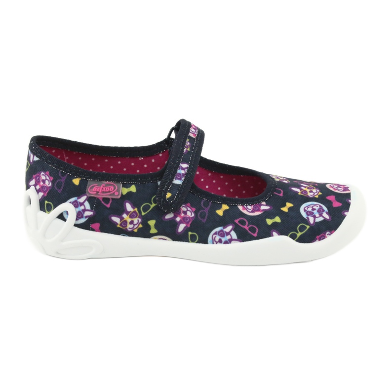 Scarpe per bambini Befado 114Y359 blu navy rosa multicolore