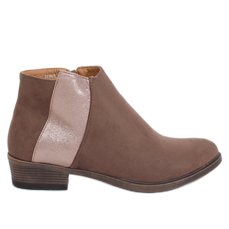 Stivaletti Chelsea beige da donna 88861 Khaki