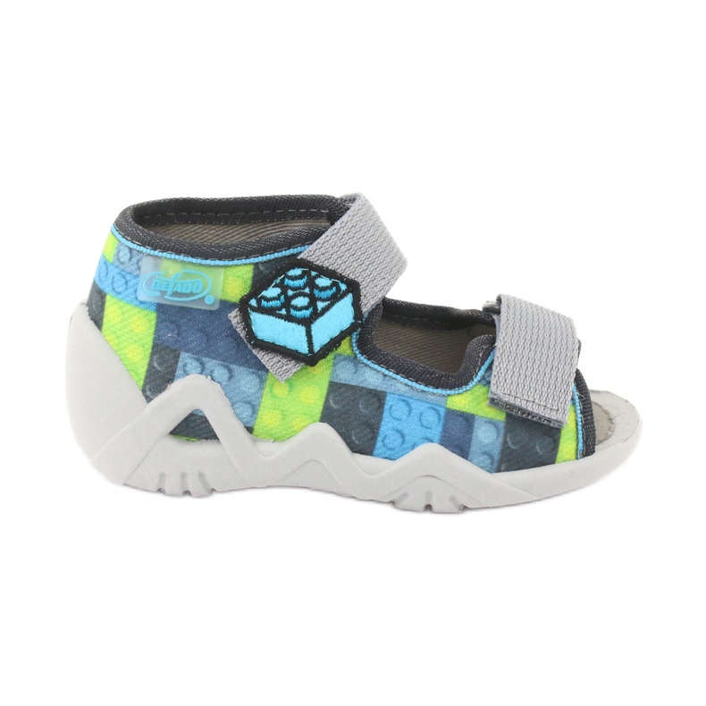 Sandali per bambini Befado 250P093 blu grigio verde