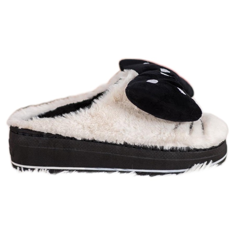 Seastar Pantofole Sulla Piattaforma bianca nero