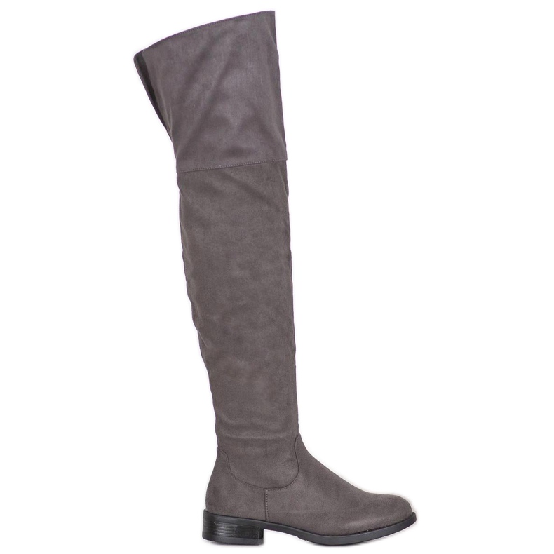 SHELOVET Stivali sopra il ginocchio alla moda grigio