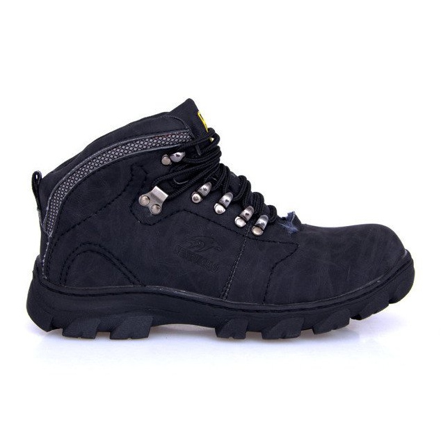 Stivali Trekking Caldi Con Pelliccia A58 Nero