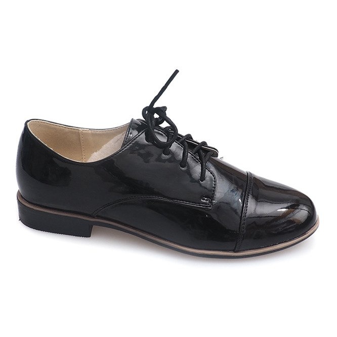 Scarpe stringate da donna C760JE nere nero
