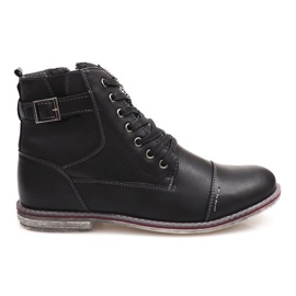 Stivali Alti Caldi Legati 85787 Nero