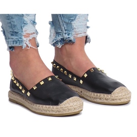 Espadrillas nere con borchie Montana nero
