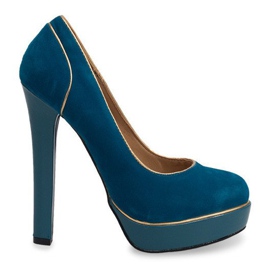 Stiletti Classici Sulla Piattaforma 805 Blu verde