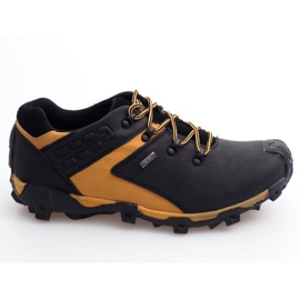 Scarponi Trekking Pelle Nat HLD923 Nero giallo