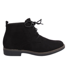 Stivali stringati neri 8B977 Black nero