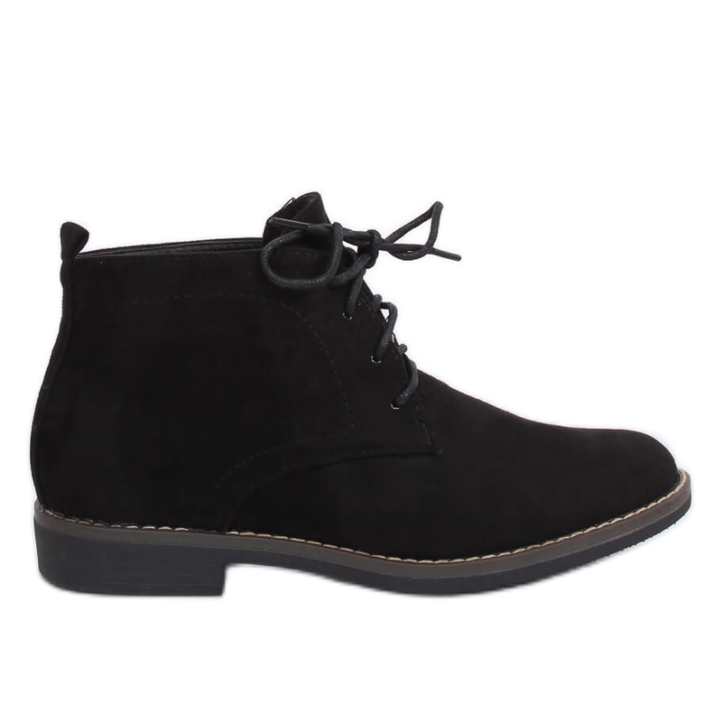 Stivali stringati neri 8B977 Black nero