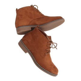 Stivali stringati cammello 8B977 Camel marrone