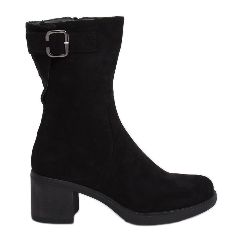 Stivali neri con tacco basso TX-1821 Black nero