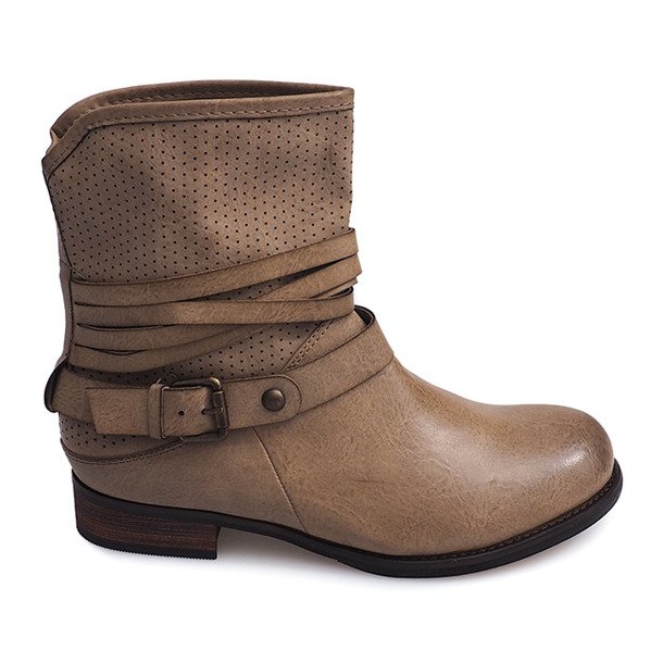 Stivali da cowboy traforati 6153 Cachi