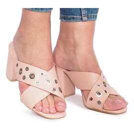 Pantofole rosa con tacco alto Make A Move