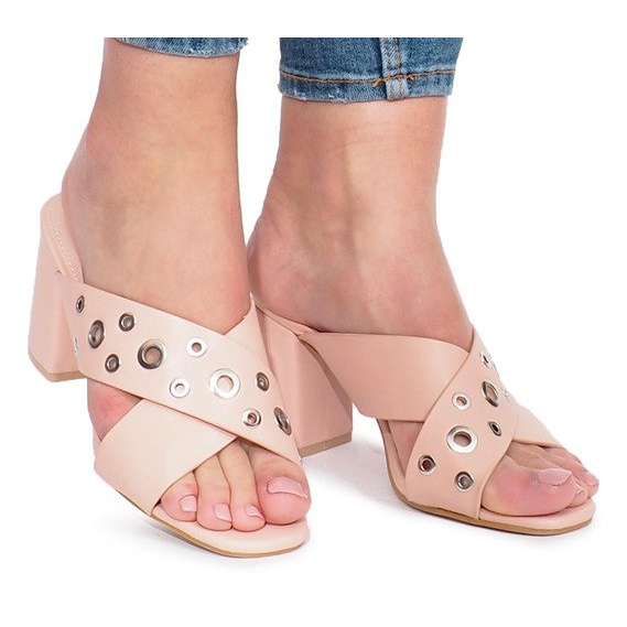 Pantofole rosa con tacco alto Make A Move