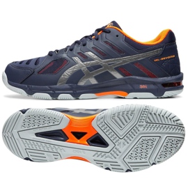Asics Gel Beyond 5 M B601N 402 scarpe da pallavolo multicolore blu navy