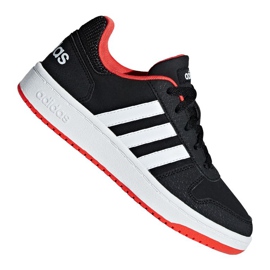 Scarpe adidas Hoops 2.0 Jr B76067 nero rosso