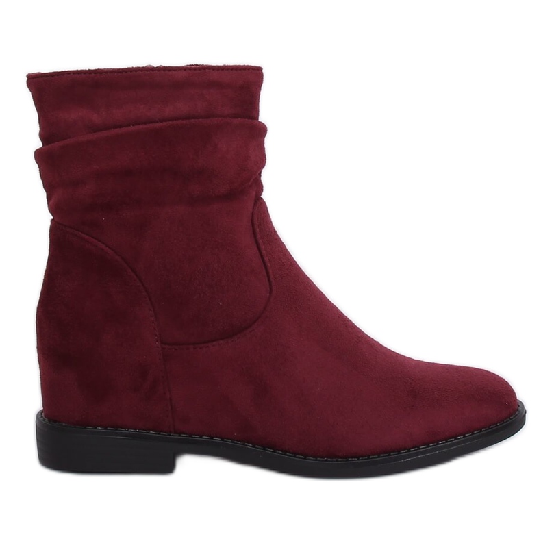 Stivali con zeppa nascosta 2C8AX7680-1 Borgogna rosso