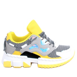 LA67P Sneakers gialle multicolore