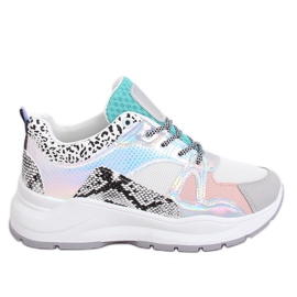 NB317P Scarpe sportive bianche multicolore