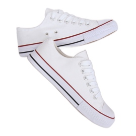 Sneakers classiche da donna bianche 7050Y White bianca