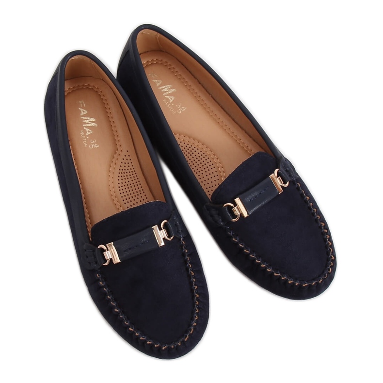 Mocassini da donna blu navy FM3024 Blu