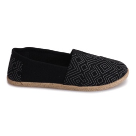 Espadrillas di lino B211-2 Sneakers nere nero