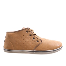 Sneakers alte alla moda TL354-1 Camel marrone