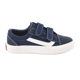 Sneakers con velcro AlaVans Atletico 18081 navy bianco blu navy