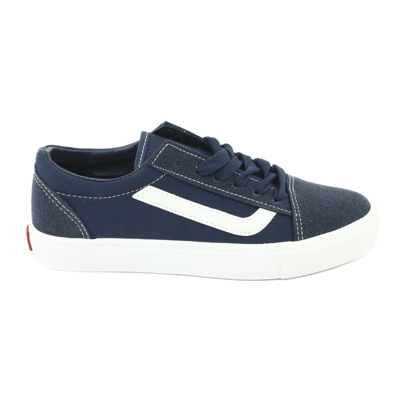 Atletico Sneaker femminili legate nel 18081 blu navy