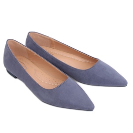 Ballerine a punta blu A822 Blu