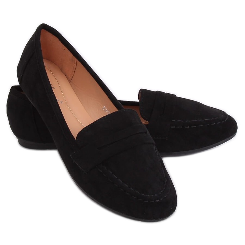 Mocassini neri da donna B2030 Black nero