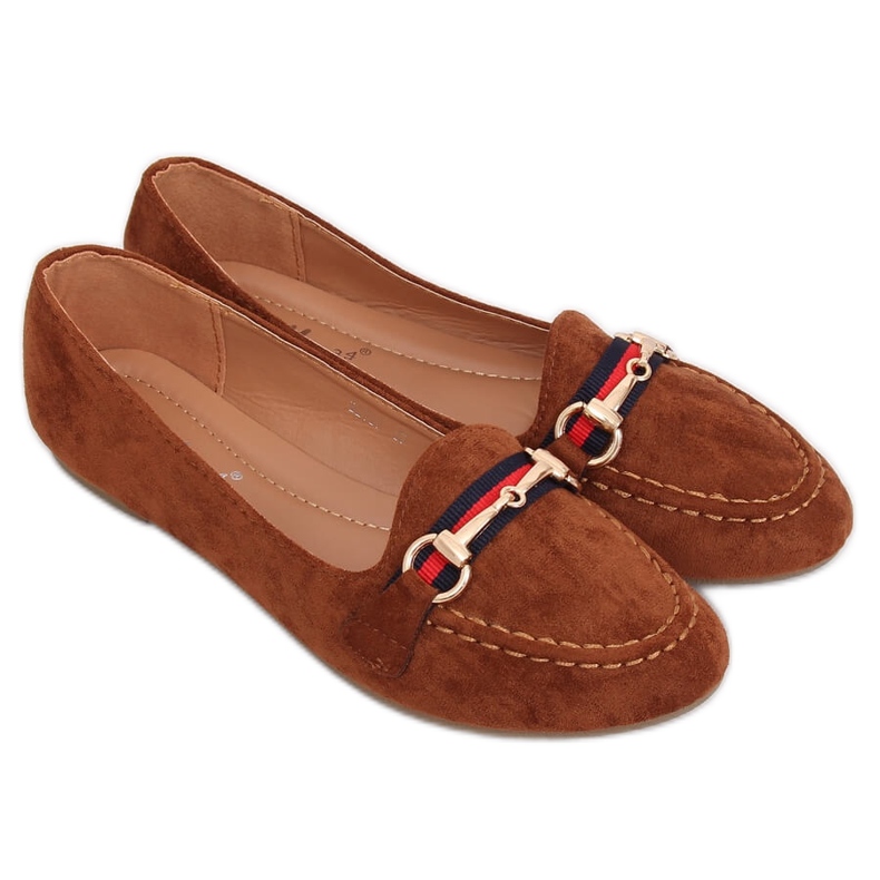 Mocassini donna cammello B2027 Camel marrone