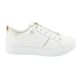 Sneakers sportive bianche American Club RH09 bianco giallo