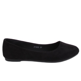 Ballerine nere tinta unita Z1005 Black nero