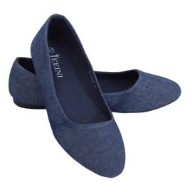 Ballerine lisce blu navy Z1005 Navy