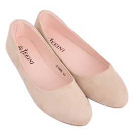 Ballerine lisce beige Z1005 Beige