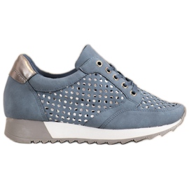 Kylie Scarpe traforate sulla piattaforma blu