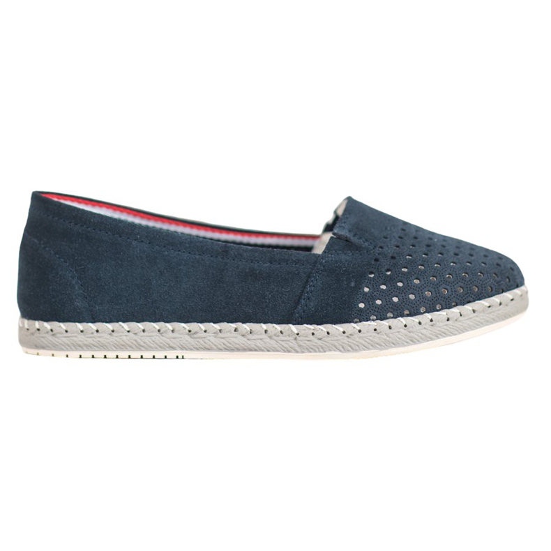Goodin Ballerina in pelle traforata blu