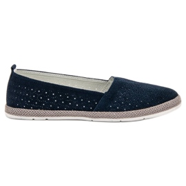 Goodin Ballerine traforate blu navy