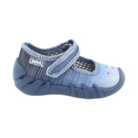 Scarpe per bambini Befado con zirconi 109P186 blu grigio