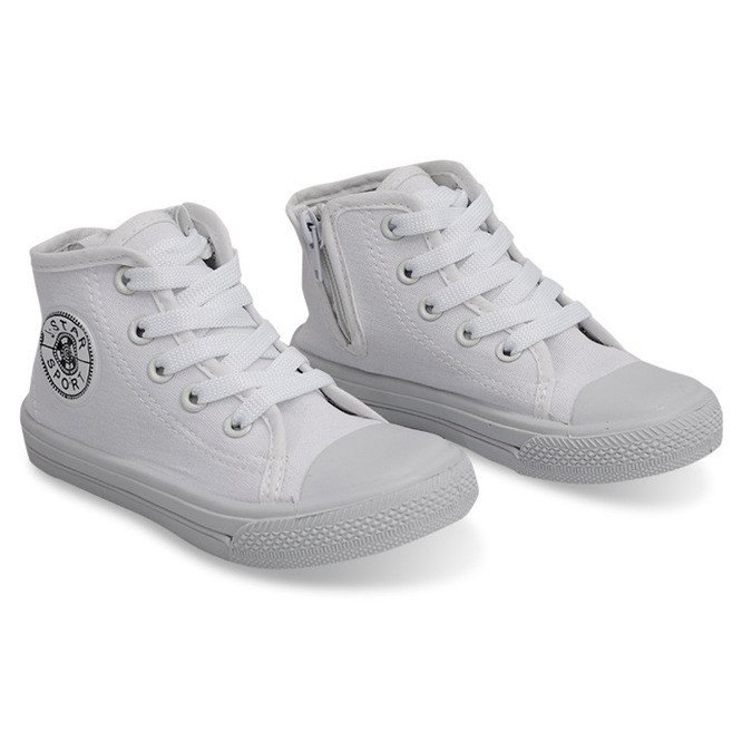 Sneakers Alte Bambini Y1312 Bianco bianca