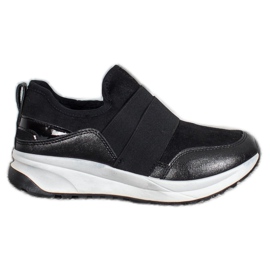 SHELOVET Scarpe slip-on sulla piattaforma nero