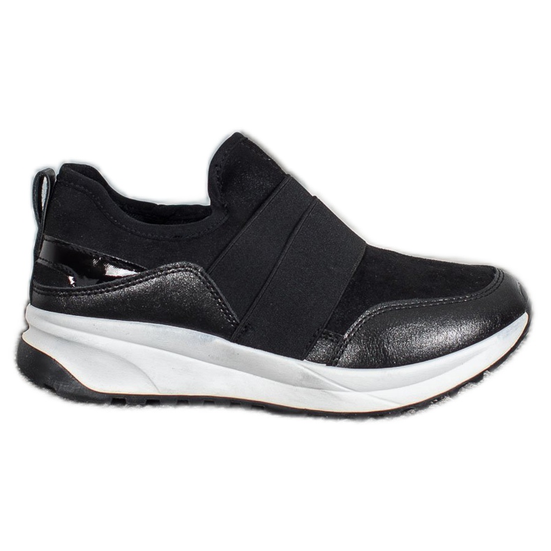 SHELOVET Scarpe slip-on sulla piattaforma nero