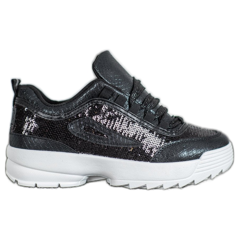 SHELOVET Sneakers Con Paillettes nero