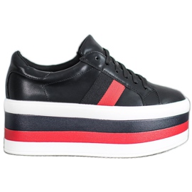 Seastar Scarpe sulla piattaforma della moda nero multicolore