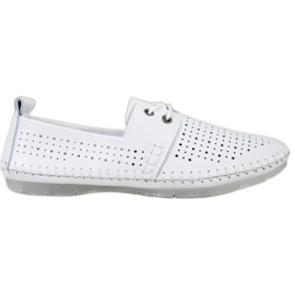 VINCEZA sneakers in pelle bianco