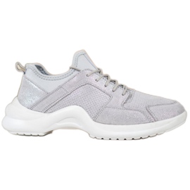 Scarpe sportive in pelle VINCEZA grigio
