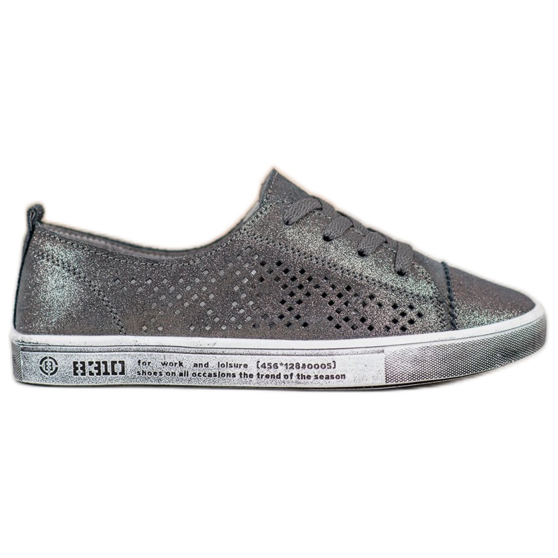 VINCEZA Sneakers in Pelle grigio